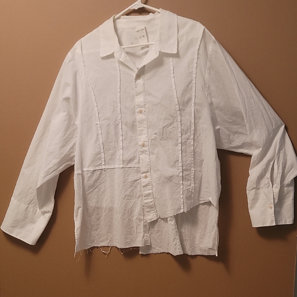 Unisex White Casual Shirt